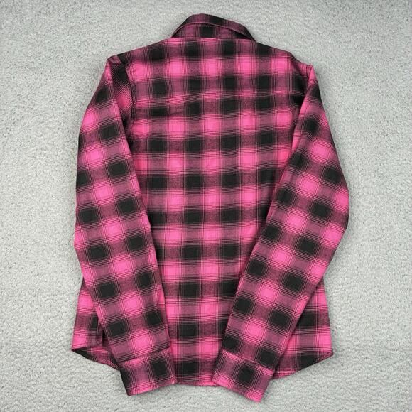 Dixxon Flannel Co Women’s Small Survivor Pink Black Snap Breast Cancer Shirt - Picture 8 of 8